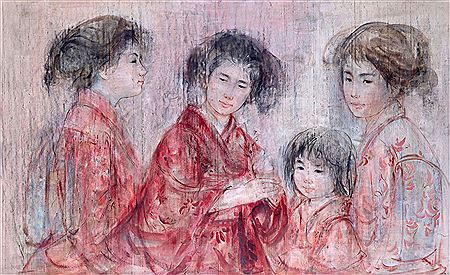 Japanese Girls by Edna (Hibel) Plotkin - Auction record, sale price, and art valuation. Compare with similar artists and explore comparable artworks.