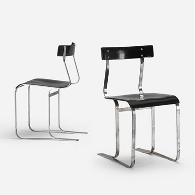 Chairs model WB301, pair by Marcel Breuer - Auction record, sale price, and art valuation. Compare with similar artists and explore comparable artworks.