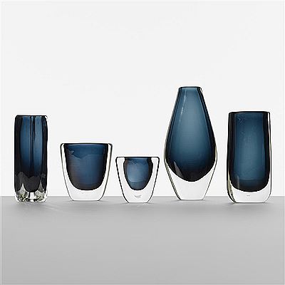 Collection of five vases