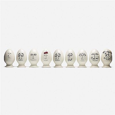 Eggheads, collection of nine
