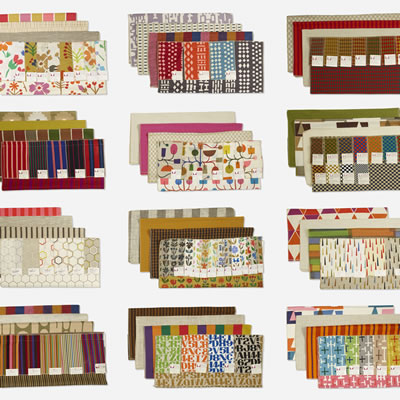 Important collection of fabric samples