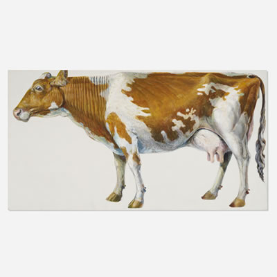 Cow by Don Nice - Auction record, sale price, and art valuation. Compare with similar artists and explore comparable artworks.