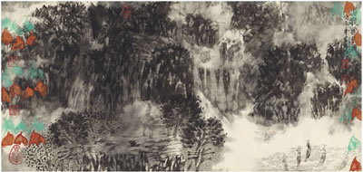 WATERFALL IN THE MIST
