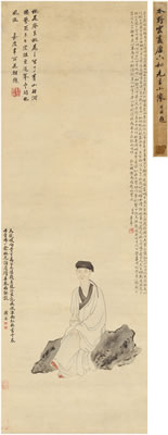 PORTRAIT OF TANG YIN by Henian Zhu - Auction record, sale price, and art valuation. Compare with similar artists and explore comparable artworks.