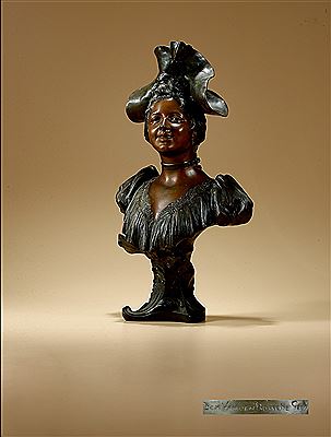 BUST OF A BARONESS by Dominique van den Bossche - Auction record, sale price, and art valuation. Compare with similar artists and explore comparable artworks.