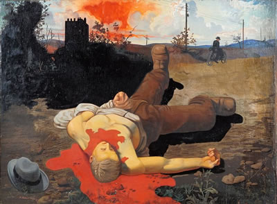 L'homme blesse´, 1929 by Alfred Courmes - Auction record, sale price, and art valuation. Compare with similar artists and explore comparable artworks.