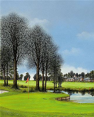 Green No. 16 Golf Club de Genève (Suisse)