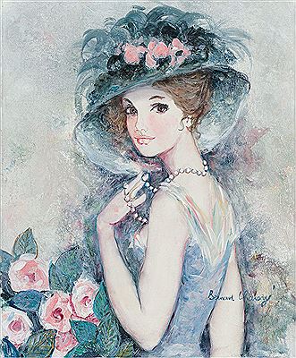 Sample artwork by Bernard Charoy (1931 - 2024), known for illustrations, book covers, cartoons, pin-up art - View similar artists and auction records