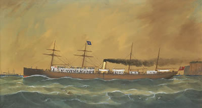 SS Australia by George Frederick Gregory - Auction record, sale price, and art valuation. Compare with similar artists and explore comparable artworks.