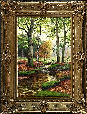 Waldlichtung mit Bachlauf
