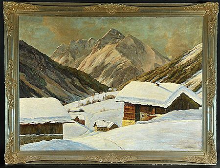 "Winter im Kleinwalsertal mit Blick auf Mittelberg" by Josef Koch - Auction record, sale price, and art valuation. Compare with similar artists and explore comparable artworks.
