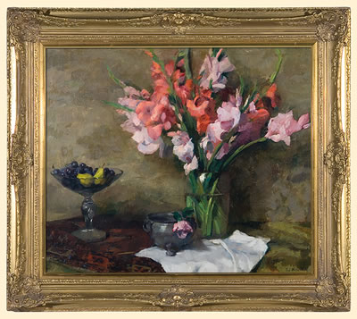 Sample artwork by Erich Martin Muller (1888 - 1972), known for landscape and still life painting - View similar artists and auction records