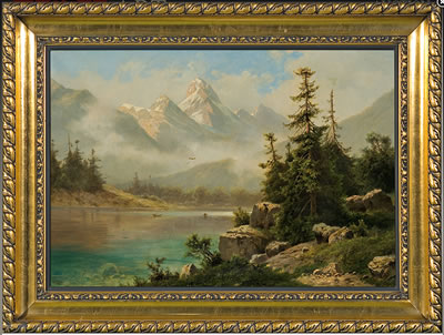 LAKE IN THE ALPS