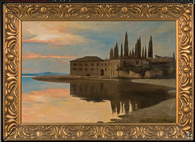 View to San Vigilio at Lago di Garda