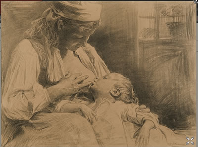 Motherhood by Wincenty Wodzinowsky - Auction record, sale price, and art valuation. Compare with similar artists and explore comparable artworks.