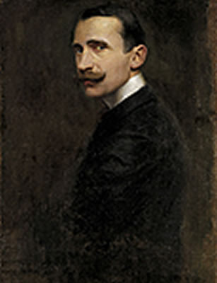 Portrait of Alfons Karpinski: Self-portrait