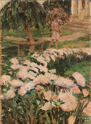 Sample artwork by Ludwik Misky (1884 - 1938), known for painting, graphic artist, fabric design, still lifes, architectural motifs, portraits - View similar artists and auction records