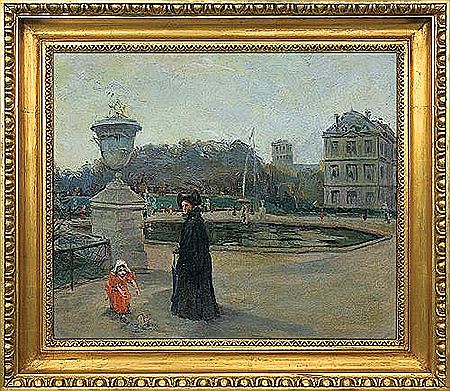 Luxembourg park in Paris, 1892 by Aleksander (Alexander) Gierymski - Auction record, sale price, and art valuation. Compare with similar artists and explore comparable artworks.