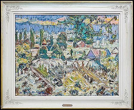 Landscape, ca. 1965 by Hanna Rudzka-Cybisowa - Auction record, sale price, and art valuation. Compare with similar artists and explore comparable artworks.