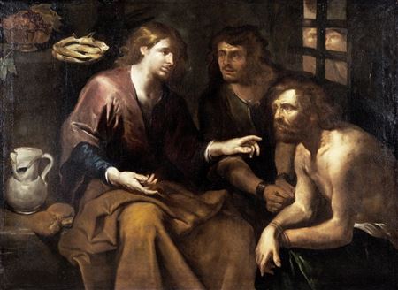 Giuseppe in carcere spiega i sogni by Giuseppe Assereto - Auction record, sale price, and art valuation. Compare with similar artists and explore comparable artworks.
