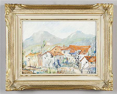 Paesino con tetti rossi
