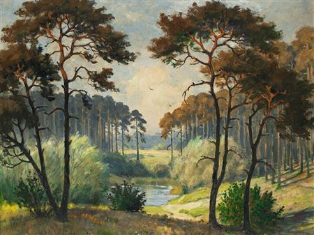 "Lake in the woods"