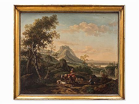 Viehhirte in südlicher Landschaft, 1770