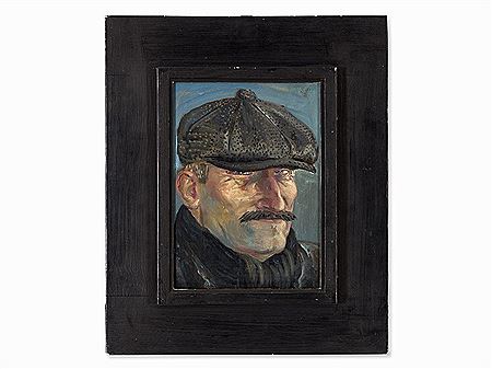 Portrait of Volker Stelzmann: Self Portrait, GDR, ´80