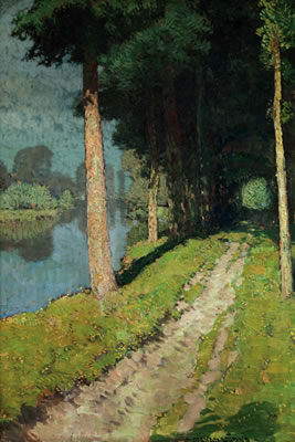Way along river