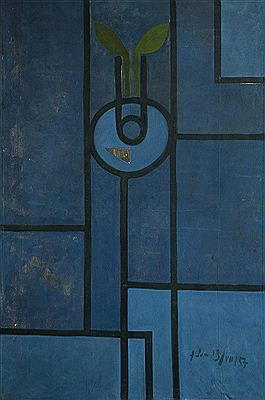 Linear composition on theme of still life