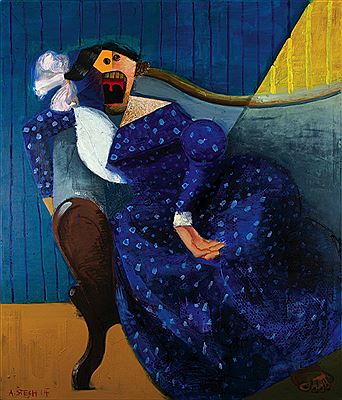 Woman lying