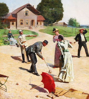 Une partie de croquet