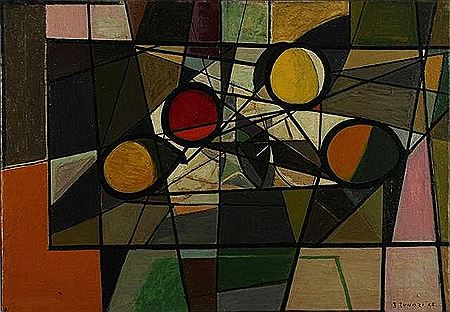 Table with fruit in the abstract, 1948