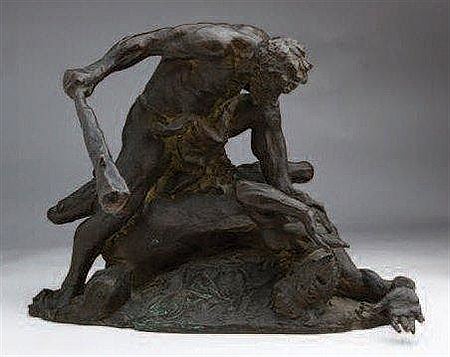 Hercules fighting the Centaur by Augusto Rivalta - Auction record, sale price, and art valuation. Compare with similar artists and explore comparable artworks.
