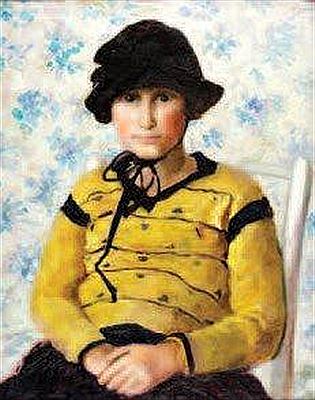 Portrait of woman with hat