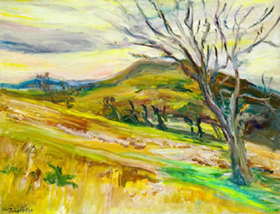 Tree and Mountain, Co Wicklow by Sean Fingleton - Auction record, sale price, and art valuation. Compare with similar artists and explore comparable artworks.