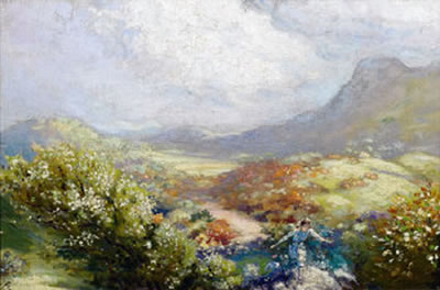 Girl in a Fairy Glen, Donegal