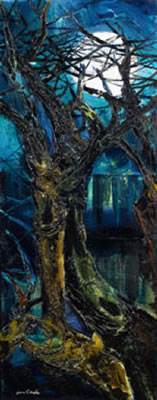 Moonlit tree