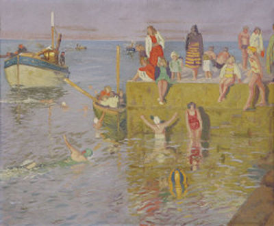 Swimming Off The Harbour Wall