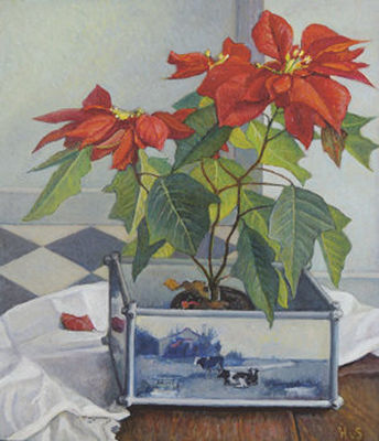 Sample artwork by Hilda Van Stockum Marlin (1908 - 2006), known for book illustrations, still life painting, writing - View similar artists and auction records