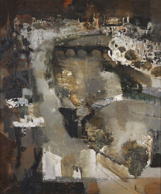 Dublin, Showery Night by George Campbell - Auction record, sale price, and art valuation. Compare with similar artists and explore comparable artworks.