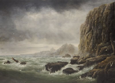 Breezy Morning-Lion Rock, Cornwall