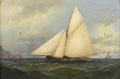 A Cutter off the Baily Lighthouse, Howth Head