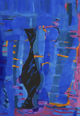 Black vase