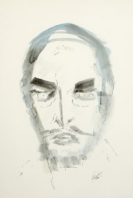 Portrait of James Donleavy: Self-portrait