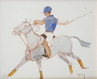 Polo by Brian Merry - Auction record, sale price, and art valuation. Compare with similar artists and explore comparable artworks.