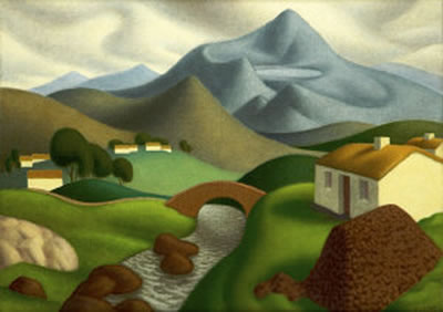Achill Landscape by John Luke - Auction record, sale price, and art valuation. Compare with similar artists and explore comparable artworks.