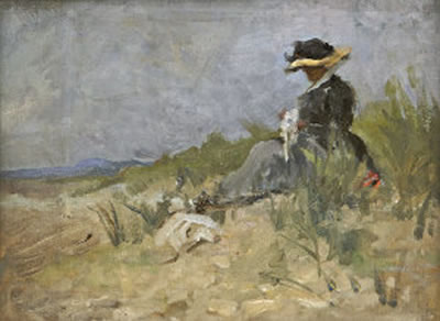 Sitting in the Sand Dunes