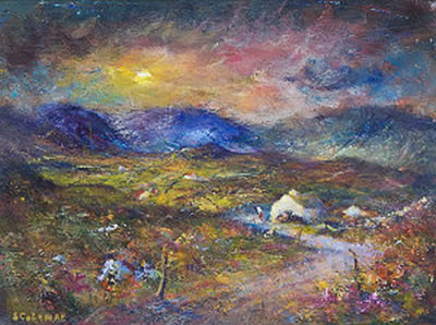 Moonlight Maam, Connemara by Seamus Coleman - Auction record, sale price, and art valuation. Compare with similar artists and explore comparable artworks.