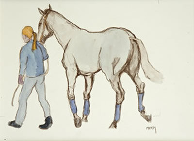 Back to the Stables by Brian Merry - Auction record, sale price, and art valuation. Compare with similar artists and explore comparable artworks.